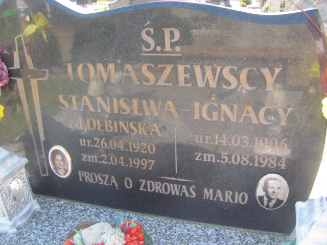 Stanisława Tomaszewska 1920 Górzyca - Grobonet - Wyszukiwarka osób pochowanych